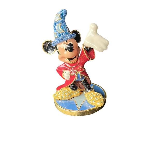Disney Other - Disney Arribas Brothers Jeweled LE Sorcerer Mickey Mouse Star Swarovski Figure